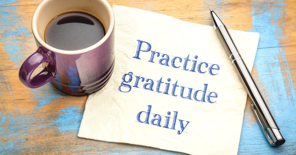 vděčnost a pozitivní myšlení